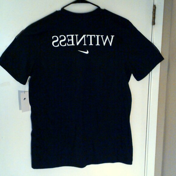 NEW NIKE LEBRON JAMES "Saquon Barkley Tee" MEN'S BLACK T-SHIRT LARGE IM6781-010 - Picture 6 of 9